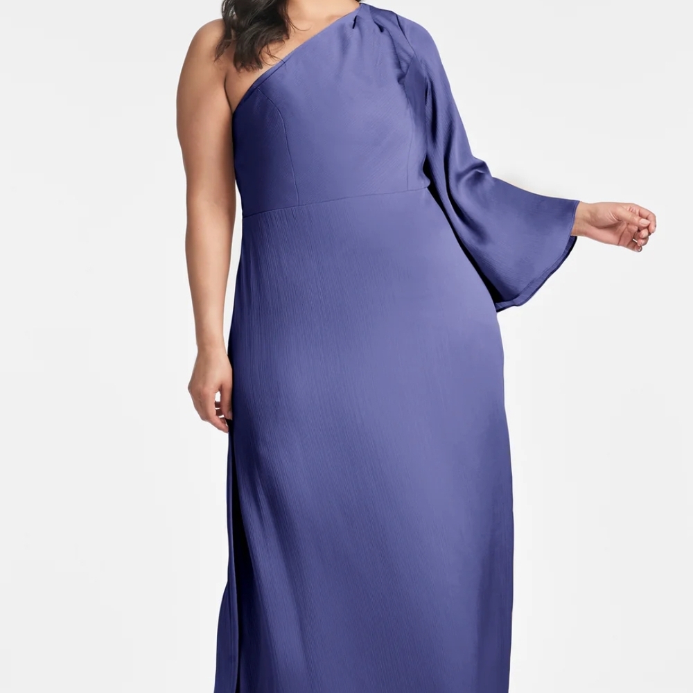 Sachin + Babi Keely One-Shoulder Dress in Deep Blue